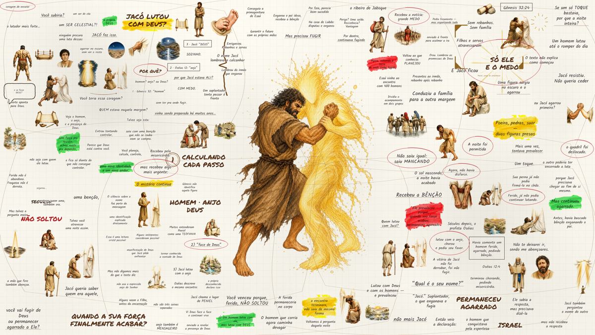 Jacó luta com Deus — antes